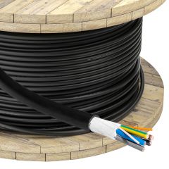 EV Силовой кабель Akyga AK-SC-E12 CU 5x6мм² + 2x0,5мм² 3-фазы 32A 450/750В за метр