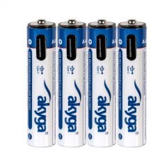 Li-Ion аккумулятор AAA LR03 USB-C Akyga AK-BC-07 1.5V / 435mAh 4шт