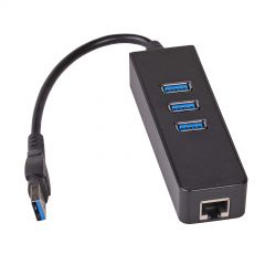 Концентратор АК-AD-32 USB 3.0 3-портовый + Ethernet