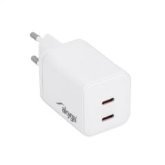 USB Зарядное устройство AK-CH-29 2x USB-C PD 5-20V / max. 3A 45W Quick Charge 3.0 GaN