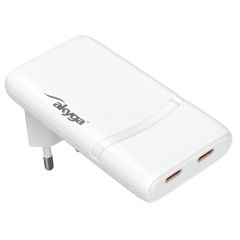 USB Зарядное устройство USB AK-CH-32 2x USB-C PD 5-20V / max. 3.25A 65W Quick Charge 4+ GaN