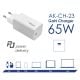 additional_image Зарядное устройство AK-CH-23 USB-C PD 5-20V / max. 3.25A 65W Quick Charge 3.0 GaN