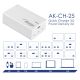 additional_image Зарядное устройство AK-CH-25 USB-A + 3x USB-C PD 5-28V / max. 5A 140W Quick Charge 3.0 GaN