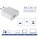 additional_image Зарядное устройство AK-CH-15 USB-A + USB-C PD 5-20V / max. 3.25A 65W Quick Charge 3.0